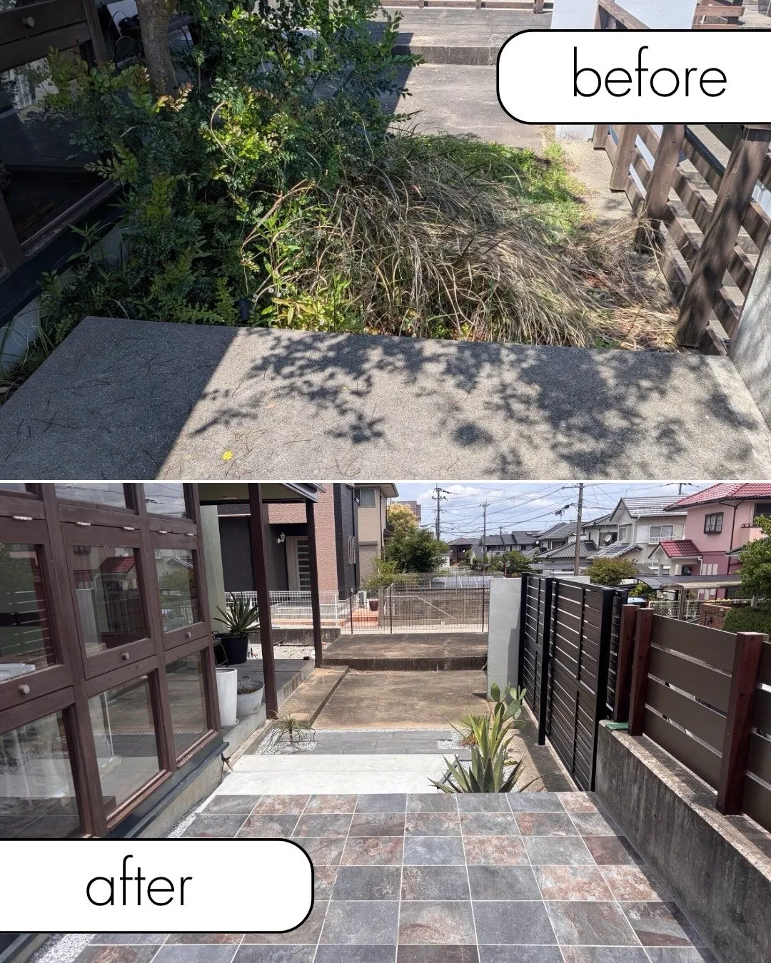 【タイルで差がつく外構リフォームご紹介🏠🌳】